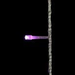 Гирлянда Нить 20м Лиловая с Возможностью Управления 24В, 200 LED, Провод Прозрачный Силикон, IP65