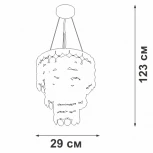Подвесная люстра каскадная V5355-9/4 Vitaluce (220V, на тросе)