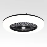 Потолочная светодиодная люстра с вентилятором Lussole Moonlight LSP-7463 (220V, круглые)