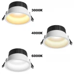 Светильник светодиодный встраиваемый Novotech Clara 359555 белый с переключателем цв. температуры IP44 LED 20W 220V 3000К\4000К\6000К (круглые)