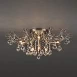 Потолочная люстра Eurosvet Vita 10042/12 античная бронза (220V, хрусталь Strotskis)