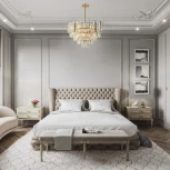 Потолочная люстра хрустальная на штанге Arte Milano Sorrento-4409 374409/9/300/570 GD (220V)