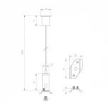 Подвес MAG-HANG-25-L3000 (SL) (Металл) 033252 Arlight