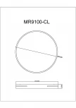 Потолочный светодиодный светильник круглый MyFar Oberon MR9100-CL (регулировка яркости, 220V, пульт управления, круглые)