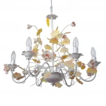 Подвесная люстра Abrasax SD0979/6 (220V, на цепи, свеча, цветы, листья, розы)