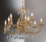 Подвесная люстра Nervilamp 582 582/6+3 (220V, на цепи, подсвечник, свеча)