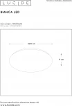 Потолочный светильник круглый Lucide Bianca-led 79164/08/61 (220V, IP21)