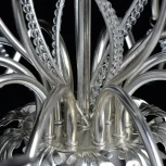 Подвесная люстра Chiaro Валенсия 299012410 (220V, на цепи, свеча, листья)