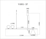 Подвесной светильник Moderli Holly V4001-3P (220V, на тросе, шарики, асимметрия)