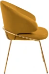 Стул-полукресло Bradex Home Emil медовый с золотыми ножками (RF 0647)
