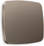 Лицевая панель Ambrella Volt OMEGA (Темная бронза матовый) для 1-клавишных выключателей QUANT OP6310