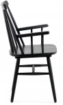 Обеденный стул La Forma (ex Julia Grup) Tressia (Черный/ ДСП,Дерево,Каучук)
