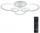 Потолочная люстра светодиодная с пультом ДУ 132W, белый, LED Natali Kovaltseva Home LED LAMPS 81439 (регулировка яркости, 220V, кольцо)