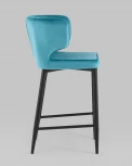 Стул полубарный Stool Group Матео велюр темно-бирюзовый УТ000035024