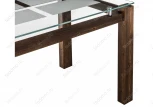 Стеклянный стол Woodville Бран орех кантри 462084