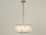 Подвесная люстра хрустальная Newport 10120 10124/C (220V, на цепи, круглые)