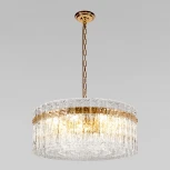 Подвесная люстра Loft It Nevada 10297/600 French gold (220V, хрусталь, на цепи, круглые)