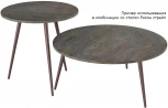 Стол журнальный Рикон Страйп гранж/винный металлик от фабрики Mebelik