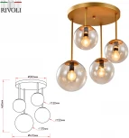 Люстра потолочная на штанге Emma 3117-304 4 х Е14 40 Вт (220V)