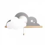 Настенный светильник Loft It Axel 10134 Grey (для детской, 220V, выключатель, шар)