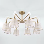 Потолочная люстра Eurosvet Alicante 60082/8 золотая бронза