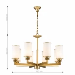 Подвесная люстра Favourite Sollemnis 2621-8P (220V, на цепи)