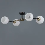 Потолочная люстра на штанге ILLUMICO IL0469-4CSQ-24 BK AB LIBRA (220V)