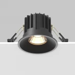 Встраиваемый светильник Maytoni Round DL058-12W3K-B (LED, 220V, круглые)