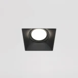 Встраиваемый светильник под гипсокартон Dot GU10 1x50Вт Maytoni Technical DL042-01-SQ-B (220V)