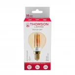 Лампочка светодиодная филаментная прозрачный шар E14 9W Thomson Globe TH-B2123