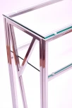 Консольный стол AllConsoles 1092-CS clear серебряный
