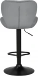 Стул барный DOBRIN BARNY BLACK (серый велюр (MJ9-75)) 5022_BlackBase-LM BLACK, цвет сиденья серый (MJ9-75), основания черный