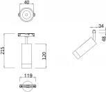 Трековый светильник Focus Led S35 3000K 7Вт 24° (магнитный) Maytoni Technical TR019-2-7W3K-W (48V)