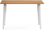 Стол Woodville Денвер Лофт 120 25 мм дуб вотан / белый матовый 506943