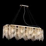 Подвесная люстра Lussole Presidio LSP-6043 (220V, хрусталь, на тросе)