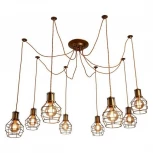 Подвесной светильник Escada 1129/8S (Bronze) (220V, на проводе, шарики)