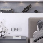 Рамка на 3 поста Acrylic (графит) Werkel W0032704 (a059323)