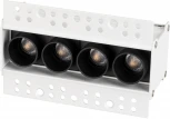 Светильник линейный встраиваемый LED MS-ORIENT-BUILT-TRIMLESS-TC-S38x127-10W Day4000 (WH-BK, 30 deg, 230V) (Arlight, IP20 Металл) 032224