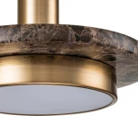 Подвесной светодиодный светильник Escada Torano 10260/1LED Brown marble 12Вт, 4000K, металл/акрил/мрамор, коричневый мрамор (220V, на проводе, круглые)