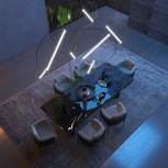 Подвесной светильник Eurosvet Element 90283/1 бронза (LED, 220V, пульт управления, на проводе, кольцо)