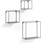 Полка La Forma (ex Julia Grup) Nils (Черный/ Металл,Сталь)