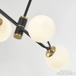 Потолочная люстра на штанге Arte Milano 272708/4 BK/GD (220V, шарики)
