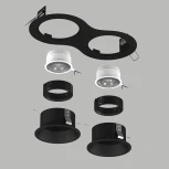 Встраиваемый светильник под LED модуль/ламп МR16 Lightstar Domino D6270707BMOD (220V)