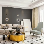 Бра светодиодный Escada Hypnosis 10206/SG LED Black/Gold 7Вт, 510Лм, 4000К, Ra>80, металл, черный/золото (220V)