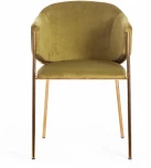 Кресло KRONOS (mod. 8158) металл/вельвет, зеленый/золотые ножки, V062-17 Tetchair 19161