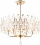 Подвесная люстра хрустальная на штанге Arte Milano Sorrento-2009 372009/6/250/490 GD (220V)