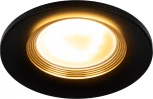 Встраиваемый точечный светильник ЭРА KL107 BK/GD (12V, круглые)