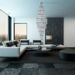 Подвесная люстра каскадная Arti Lampadari Valencia E 1.10.50.501 N (220V, хрусталь)