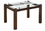 Стеклянный стол Woodville Бран орех кантри 462084
