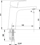 Смеситель E.C.A. Tiera 104808989EX для раковины